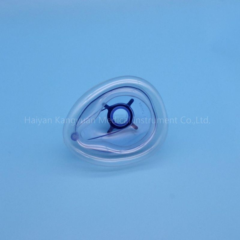 PVC Disposable Anesthesia Mask for Children and Adults