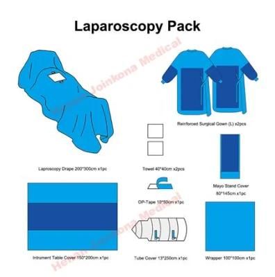 Sterilized Non-Woven Laparoscopy Pack with Surgical Gown