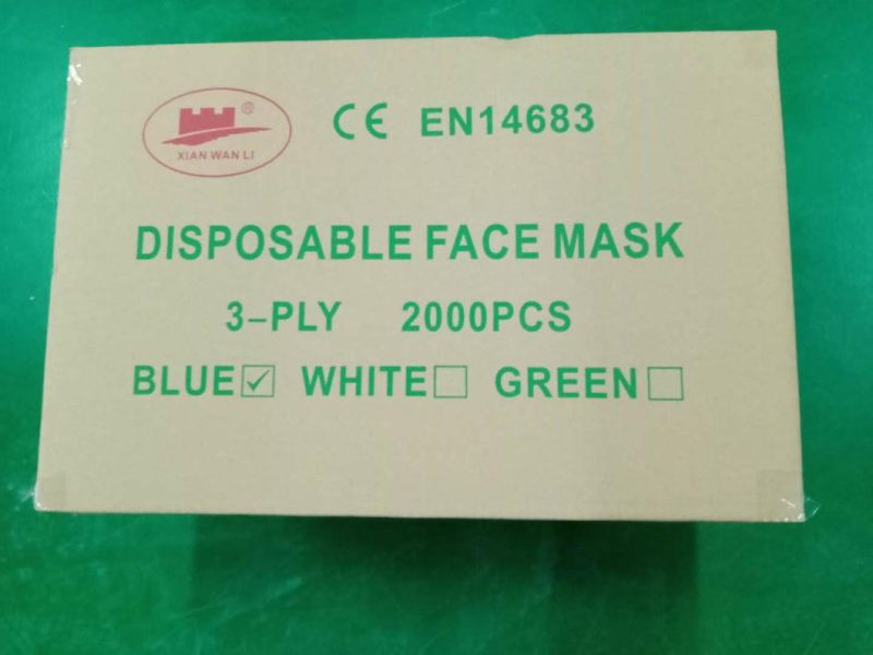 Disposable Type Iir Ear Loop Face Mask with Face Shield