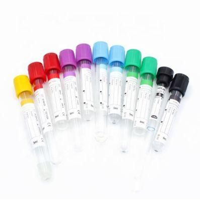 Medical Disposable Supply Glass or Pet EDTA K2 K3 Plain Gel&Clot Heparin ESR Vacuum or Non-Vacuum Blood Collection Test Tube