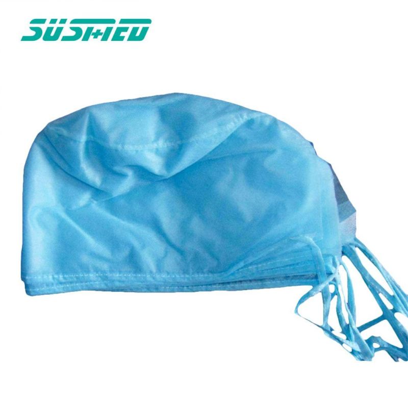 Disposable Nonwoven Medical Doctor Surgeon Cap with Ties