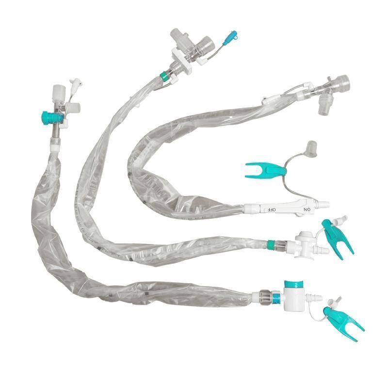 Surgical Disposable Close Suction Catheter with Auto Lock / Pressing Controller