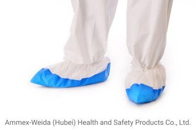 PP+CPE Shoe Cover for Disposable Medical Use with Skid Resistance for Clean Environment or Raining Day