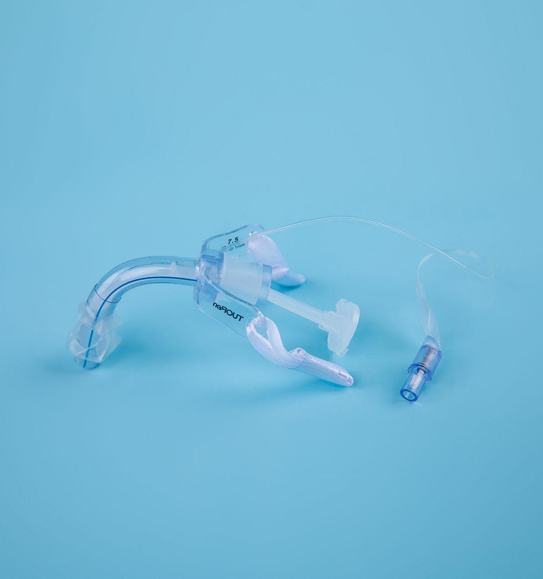 Disposable Cuffed or Uncuffed Tracheostomy Tube with Inner Cannula