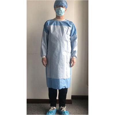 Free Sample! Disposable Reinforced Operation Theater Dress Gown Sterile