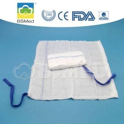 100% Cotton Absorbent Medical Gauze Lap Sponge for Wound Dressing Factory Directly