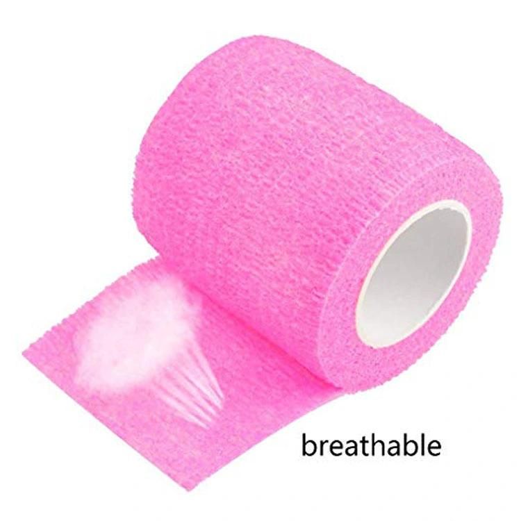 Disposable Latex Free Cotton Nonwoven Elastic Self Adhesive Cohesive Bandage