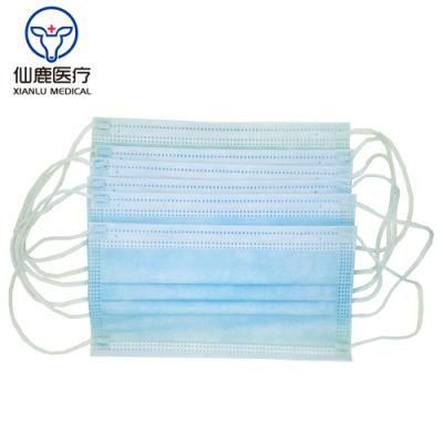 China Face Mask Manufacturer 3 Ply Medical Surgical Mask Disposable Non Woven Surgical Mask En14683 Type II