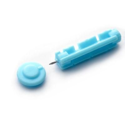 Disposable Activated Safety Lancet with Safety Cap and Tri-Bevel Nedle Tip