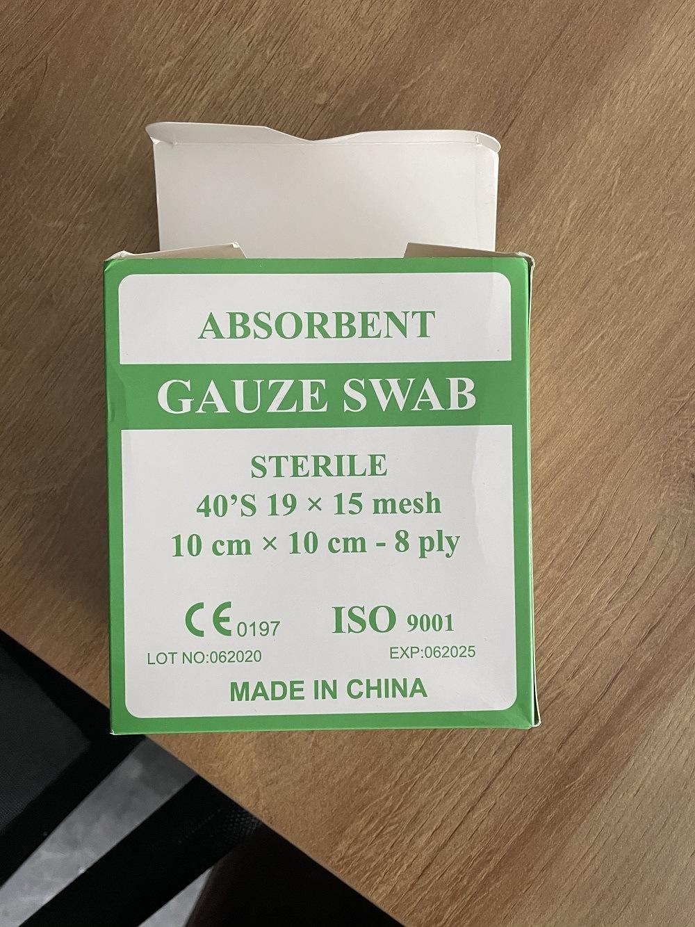 HD5 Non Woven or Cotton Compresses Medical Sterile Gauze Swab