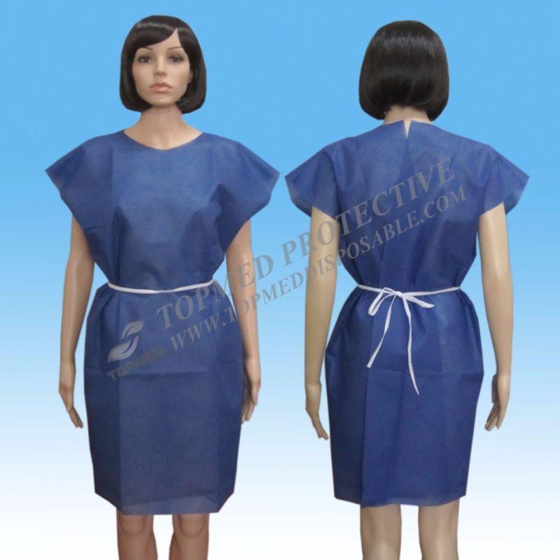 Other Medical Consumables Disposable Non-Woven PP/SMS Patient Gown Health Care Patient Robe