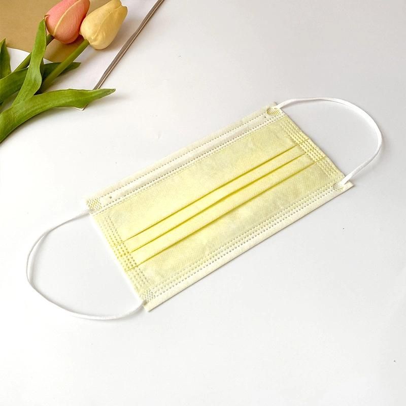 3-Plyer Colorful Face Mask Anti Dust Non Woven Disposable Adult Mask Designer Mask