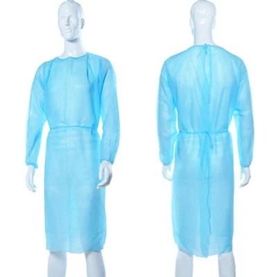 Disposable Blue Green Yellow PP PP PE Surgical Isolation Gowns for Hospital and Clinic Use