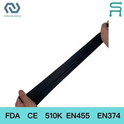 Black Non Sterile Disposable Powder Free Nitrile Medical Examination Gloves