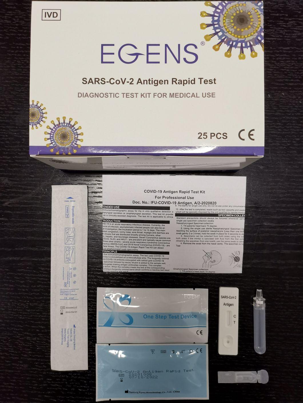 HD9 - Egens Nasal Swab Rapid PCR Antigen Self Test