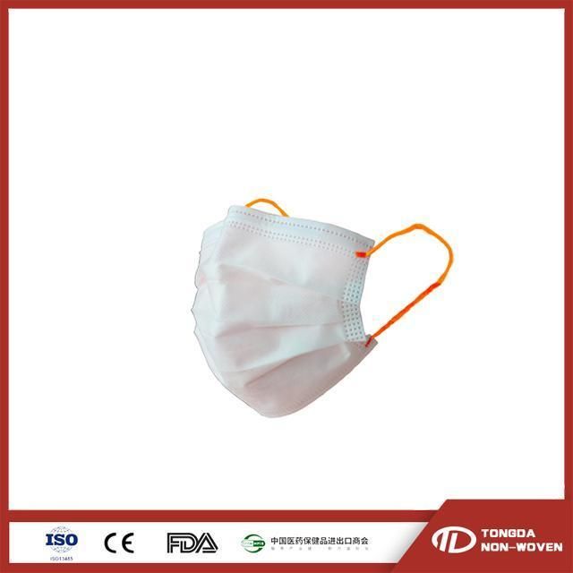 OEM Products Pattern 3 Ply Medical Non-Woven Face Mask with Stamped Logo