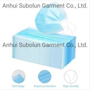 Waterproof Disposable Anti Dust 3-Ply Medical Surgical Face Mask with Earloop