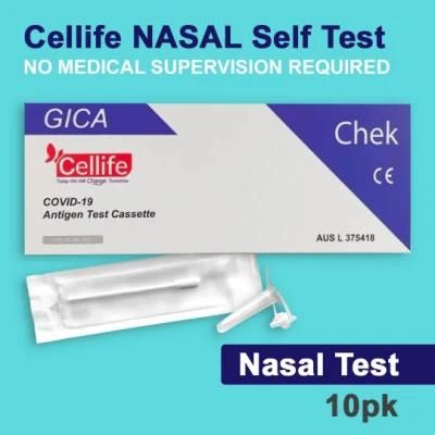 Cellife Quick Test Detection CE/Tga Testing Antibody Rapid Cassette Test Kit, Cheap Nasal Swab Antigen Test Kit