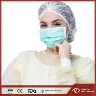 Disposable Medical Face Mask 3ply Non Woven Surgical Medical Fabcial Face Mask with CE En 14683