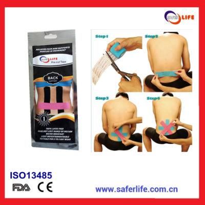 Customize Pre Cut Elastic Adhesive Kinesiology Tape for Back