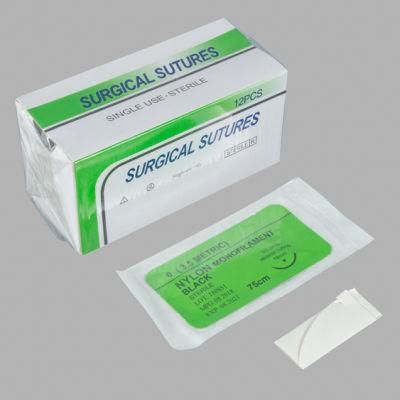 Sterile Medical Non Absorbable Surgical Polypropylene/Nylon/Monofilament Suture