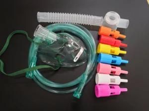 Hot Sale Adjustable Portable PVC Venturi Oxygen Facial Mask/Multi-Vent Oxygen Mask for Single Use