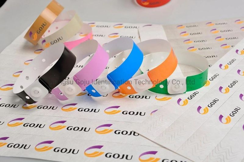Custom Design Waterproof Vinyl Festival Wristbands L Shape PVC Wrist Band for One Time Use