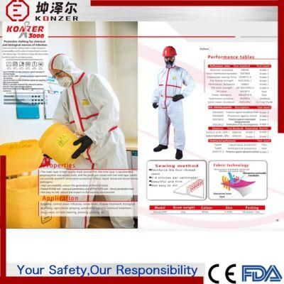 High Air Permeability Excellent Sterilized and No Sterile Nonwoven Coverall Work Uniform