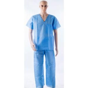 Disposable Blue Protective Clothing Isolation Gown