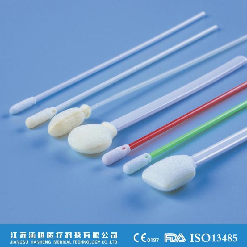 Disposable Foam Applicator Antigen Test Swabs Specimen Collection Foam Swabs with CE0197