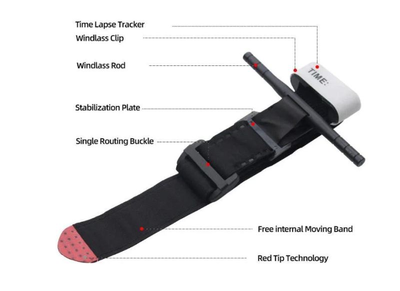 Combat Outdoors Spinning Emergency One-Handed Tourniquets