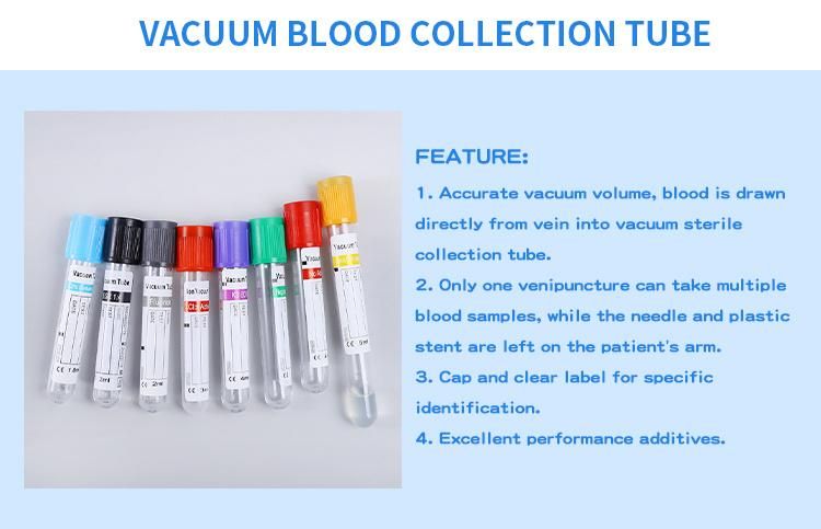 Fast Shipping 1.28ml Test Medical Glass Blood Collection Vacuum Tubes