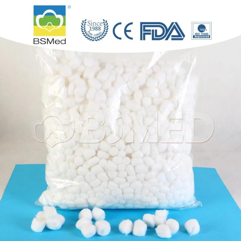 Medical Disposable Cotton Ball Disposable Absorbent Cotton Ball with CE