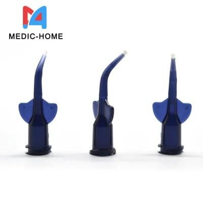 Straight Tip Sterile Plastic Disposable Periodontal Needle for Dental Clinic 0.25mm 0.35mm 0.28mm