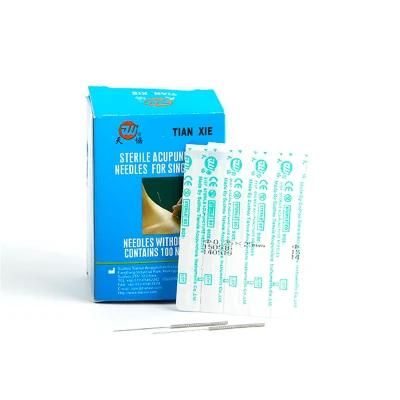 Professional Supplier Different Sizes 100PCS Disposable Sterile Painless Dry Needle Acupuncture Needles Without Tube