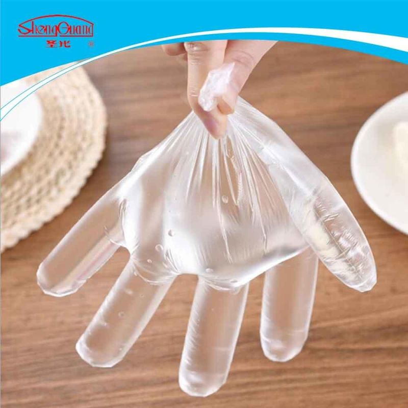 Disposable PE Plastic Food Safe Test Gloves