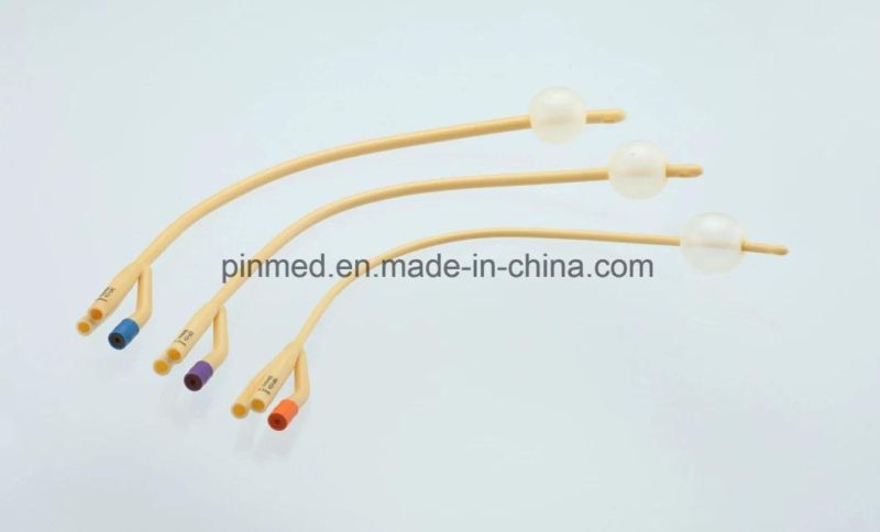 Disposable 3 Way Latex Foley Catheter