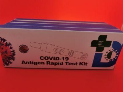 Disposable Rapid Medical Diagnosis Antigen Saliva Test for 5 or 25 Person with CE Certificate Tga