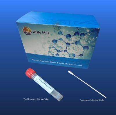 Disposable Sample Collection Test Kit with Flocked Nasopharyngeal Swab