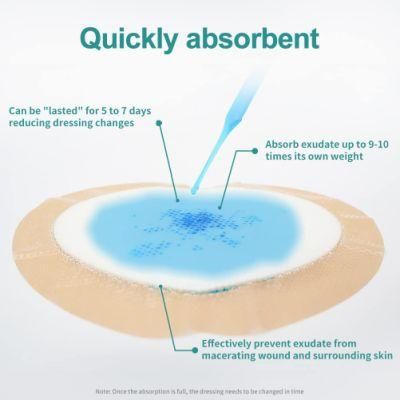 Bordered Silicone Adhesive Foam Dressing