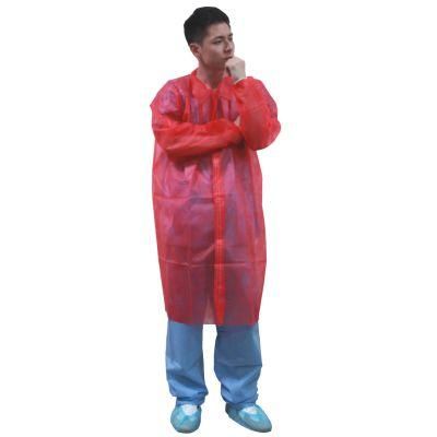 Disposable Nonwoven SBPP SMS Lab Coat Visitor Coat Wholesale