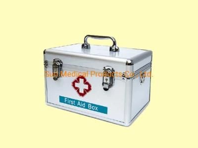 High Quality Silver Color Aluminum Lockable First Aid Box