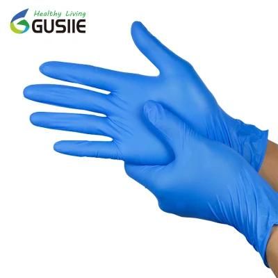 Gusiie Disposable Nitrile Gloves Powder Free Disposable Safety Gloves CE High Quality Medical Examination Large Gloves