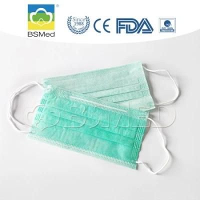 Hospital Product Disposable Non Woven 3 Ply Earloop Type Face Mask