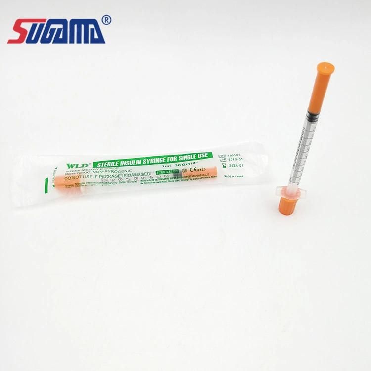 Factory Direct Sale Disposable Color Coded Insulin Syringe