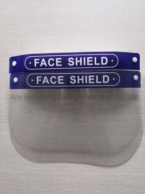 Anti Virus/Fog/Splash Pet Plastic Face Mask Full Clear Safety Disposable Protective Visor Face Shield