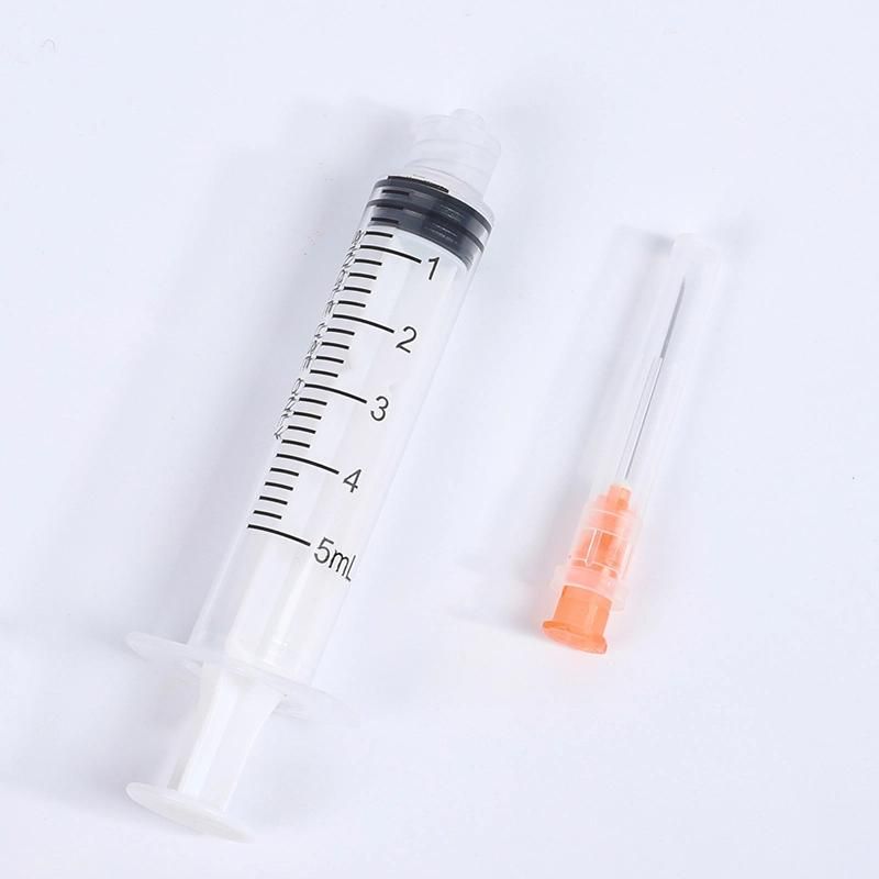 Factory Wholesale Plastic Disposable Needle Medical Supply Syringe 5ml