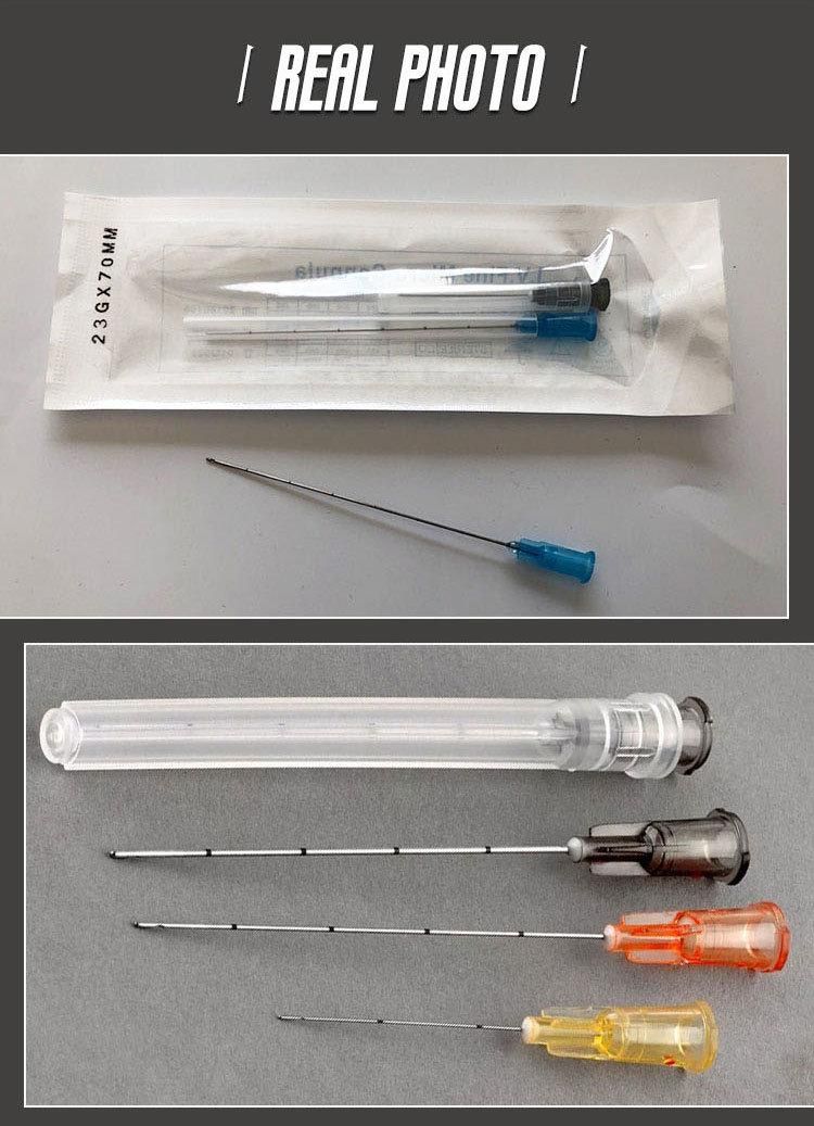 25g/27g Hyaluronic Acid Injection Medical Sterile Blunt Tip Needle Micro Cannula