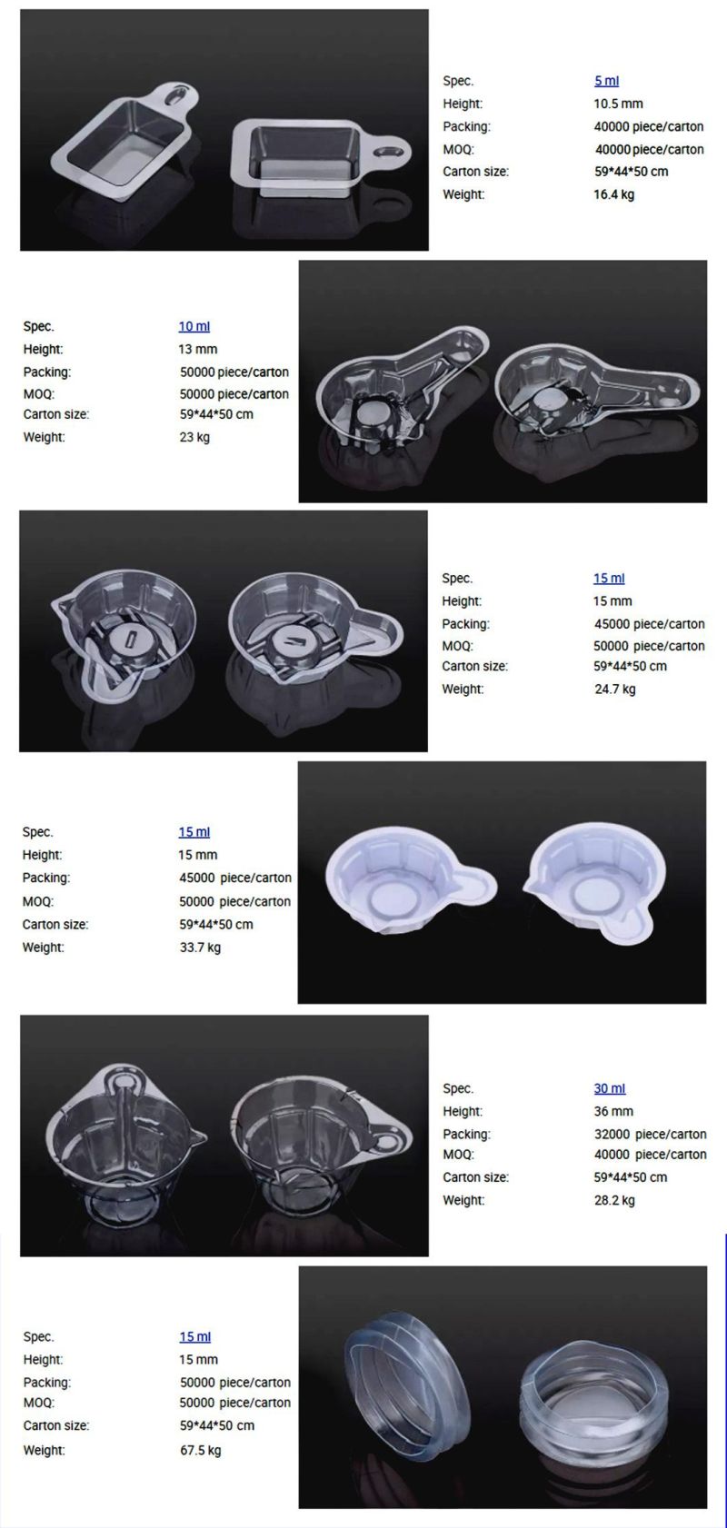 Medical Hospital Female Disposable Plastic Urine Collection Cup