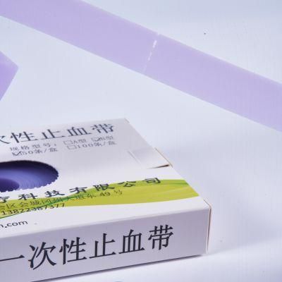 Disposable Medical Blue Blood Elastic Surgical Soft Tourniquet Band